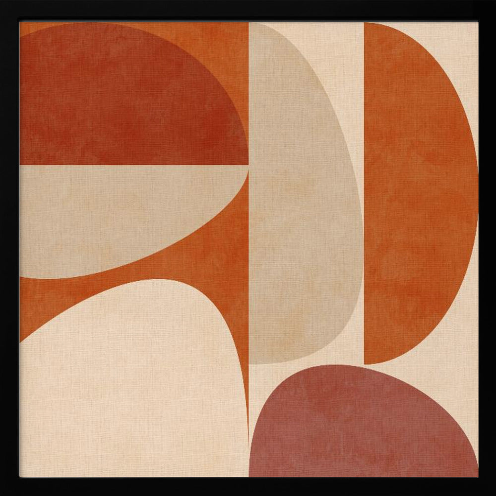 Autumn Mid Century Earthy 4 Poster