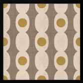 Retro Mod Geo Chain - Taupe - Mid Century Modern Poster