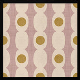 Retro Mod Geo Chain - Mauve - Mid Century Modern Poster