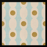 Retro Mod Geo Chain - Baby Blue - Mid Century Modern Poster