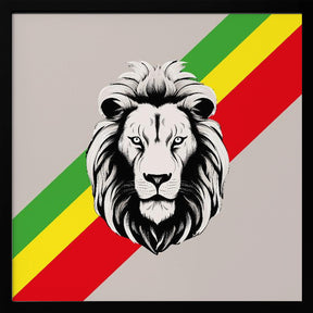 Rasta Lion Poster