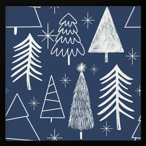 Christmas Tree Evergreen - Tree - Pine Tree Blue Poster