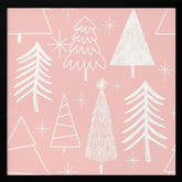 Christmas Tree Evergreen - Tree - Pine Tree Pink Poster