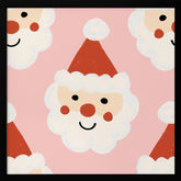 Santa Claus Retro Bold Pink Poster