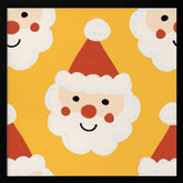 Santa Claus Retro Bold Yellow Poster