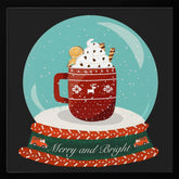 Hot Chocolate Snow Globe - Merry and Bright Poster