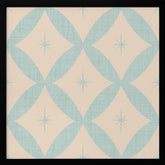 Atomic Star   Mid Century Starburst Baby Blue Poster