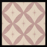 Atomic Star   Mid Century Starburst Mauve Poster