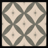 Atomic Star   Mid Century Starburst Taupe Poster