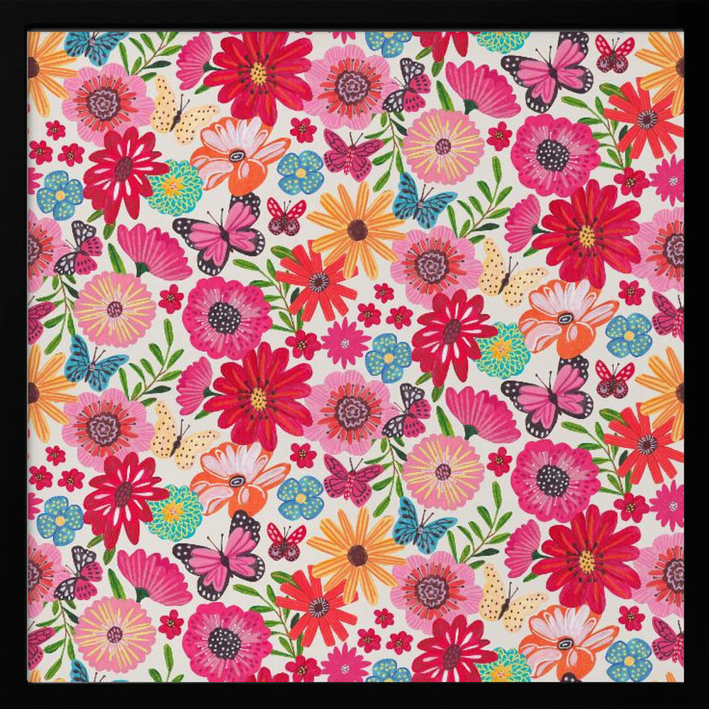 Bright floral Poster