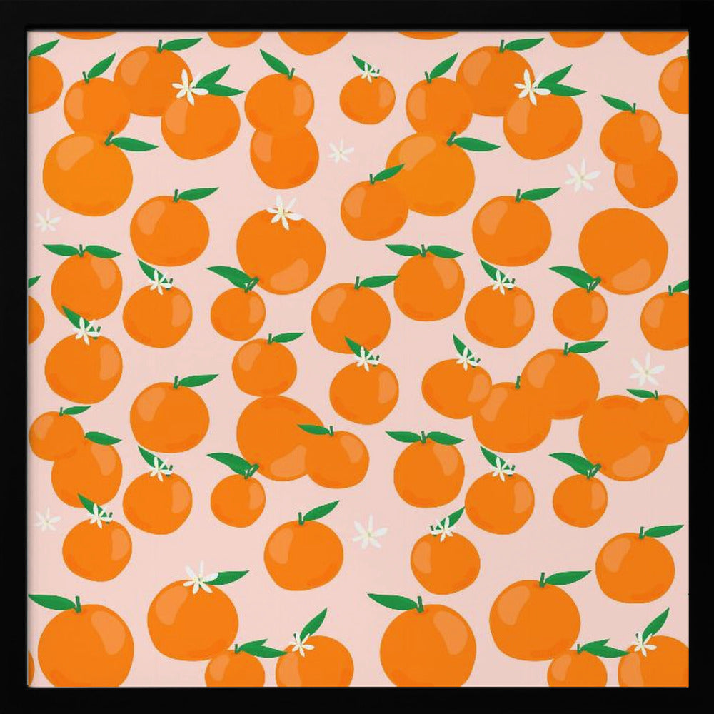 Oranges Pattern Poster