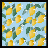 Lemons Pattern Poster