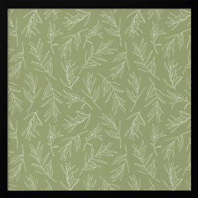 Olive Leaves Pattern Poster