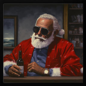 Sun Tan Claus Poster