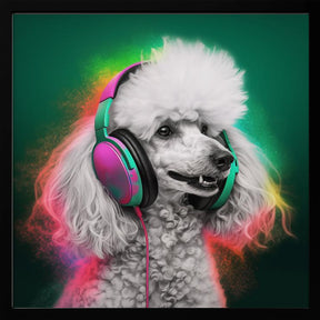 Party Poodle Poster