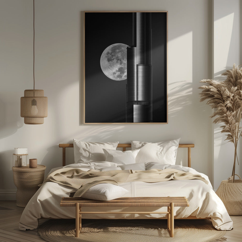 Super moon Burjkhalifa Poster