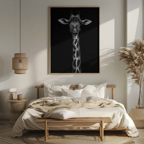 Giraffe Portrait Poster