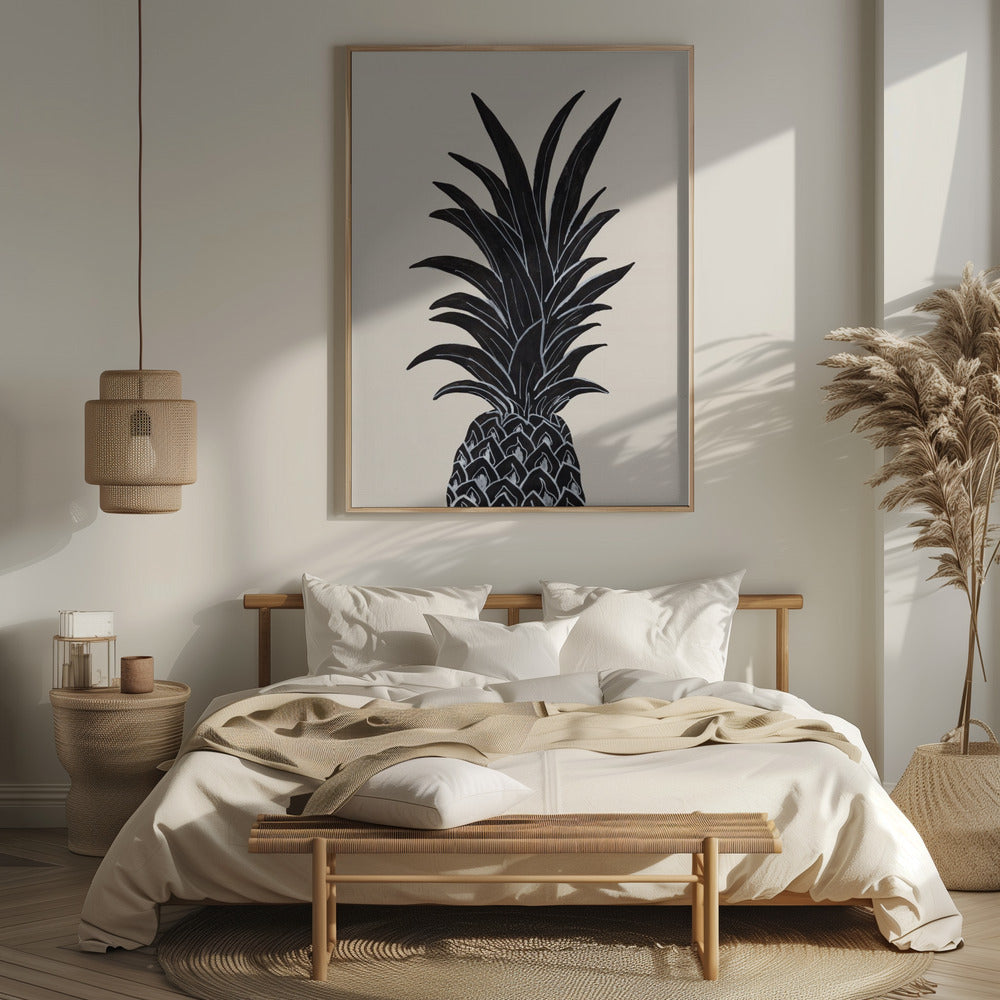 Black Pineapple Poster