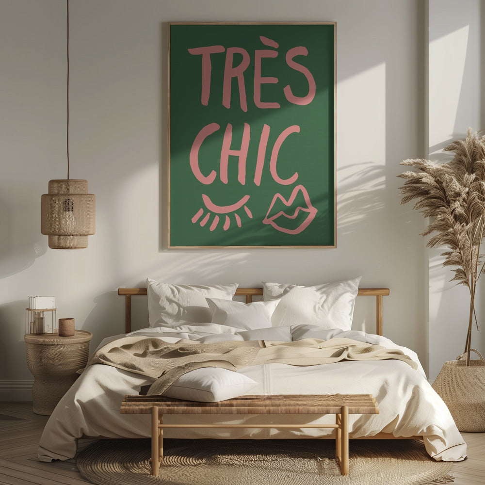 Très Chic Green Poster