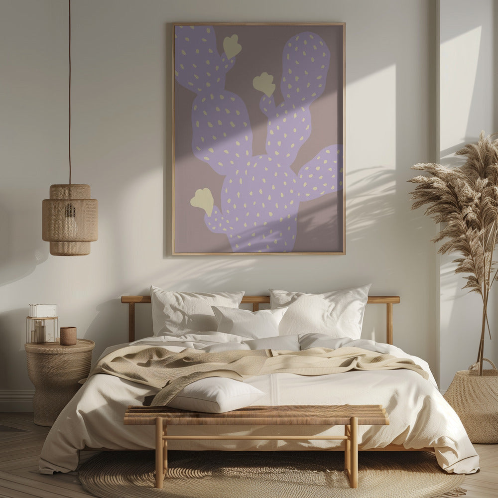 Lilac Cactus Poster