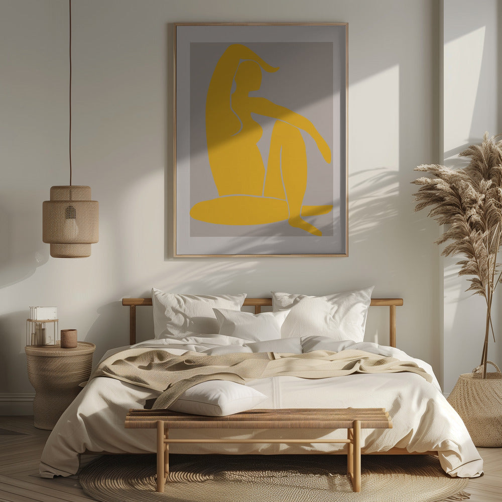 Yellow Figure Poster