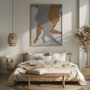 Lovers Beige Poster