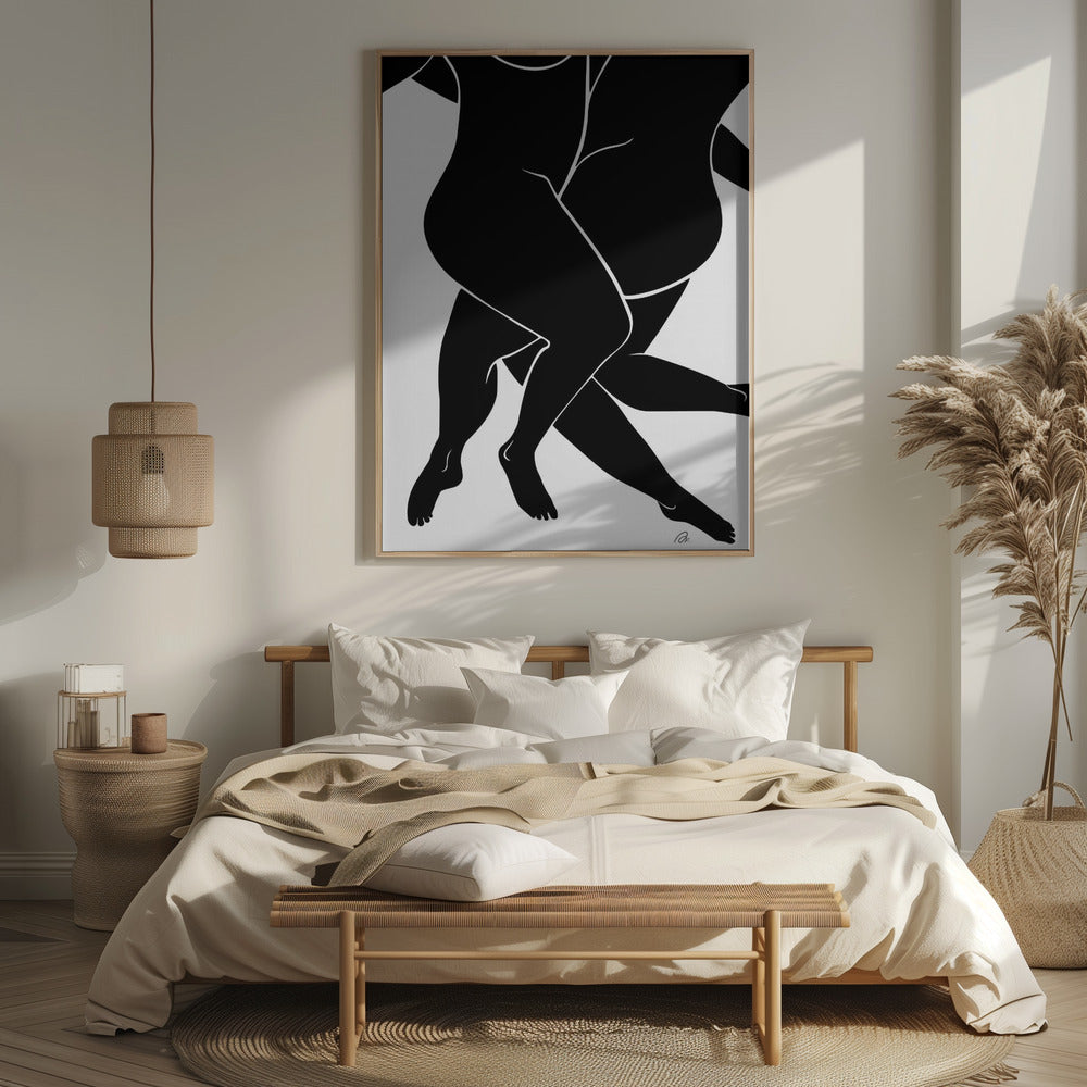 Lovers Black Poster