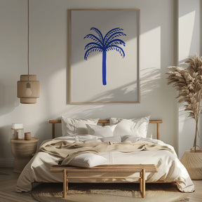 Blue Palm Poster