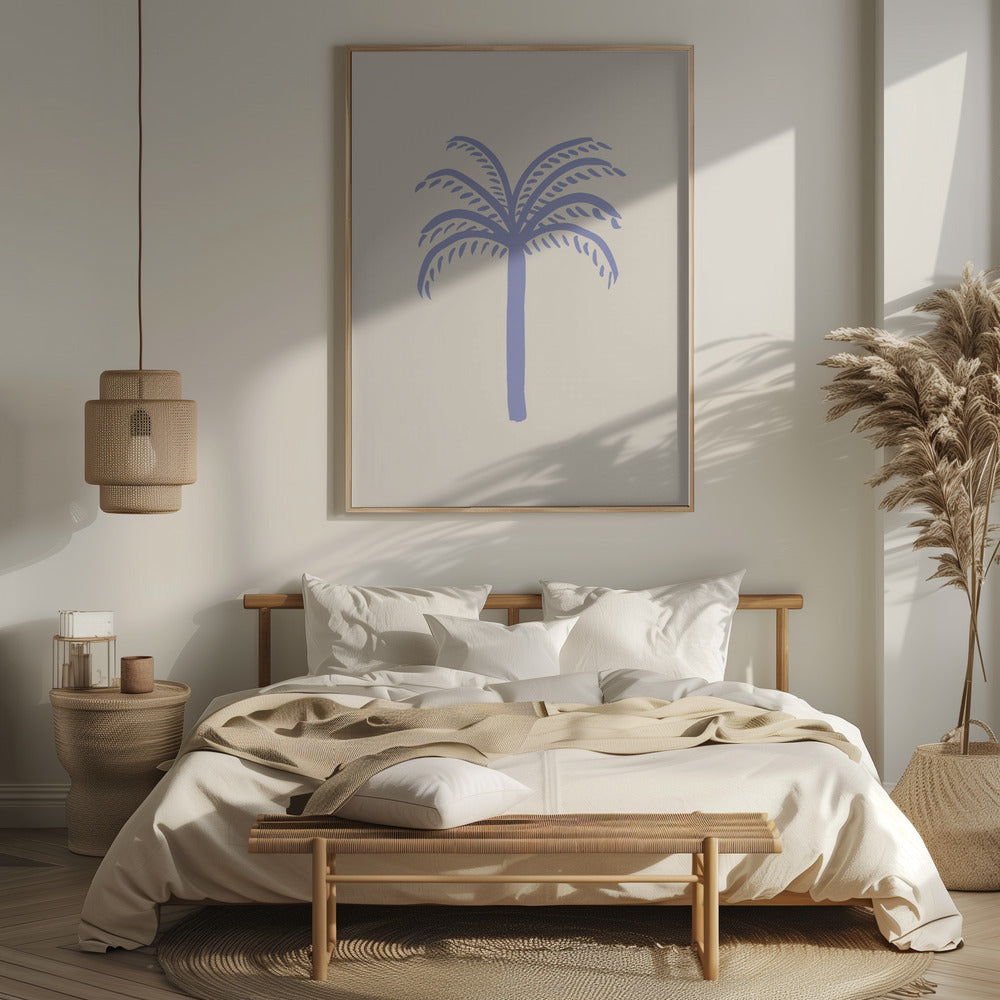 Lilac Palm Poster