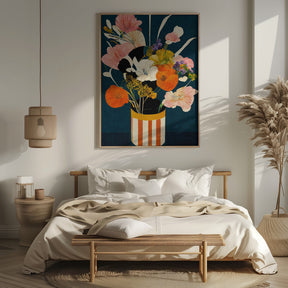 Flowers At Night Poster