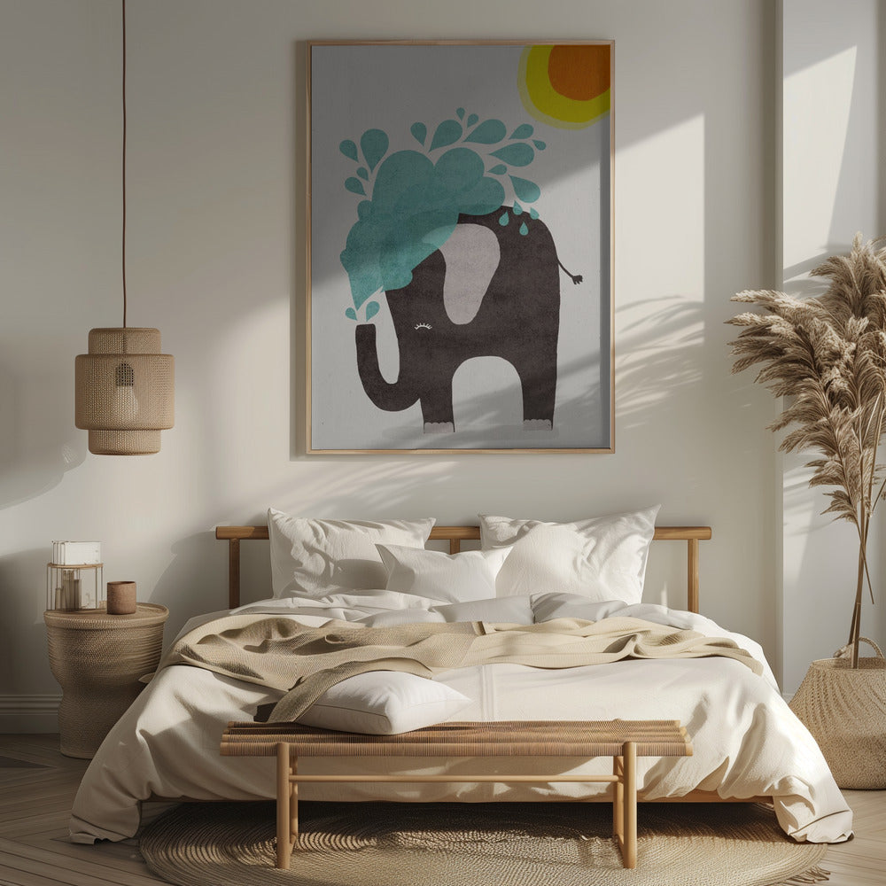 Funny elephant Poster