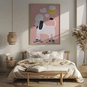 Happy Poodle Poster