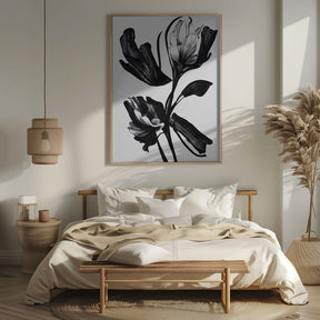 Black Flower Poster