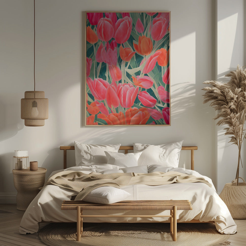 Pink Tulips Poster