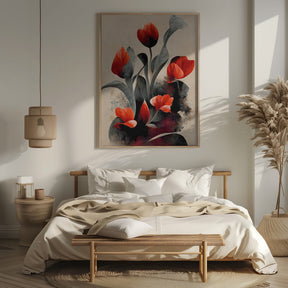 Red Tulips Poster