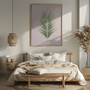 Palm Leaf Blush Poster