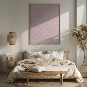 Light Pink Tile Pattern Poster