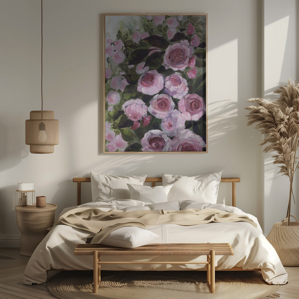 Aurorie painterly roses Poster