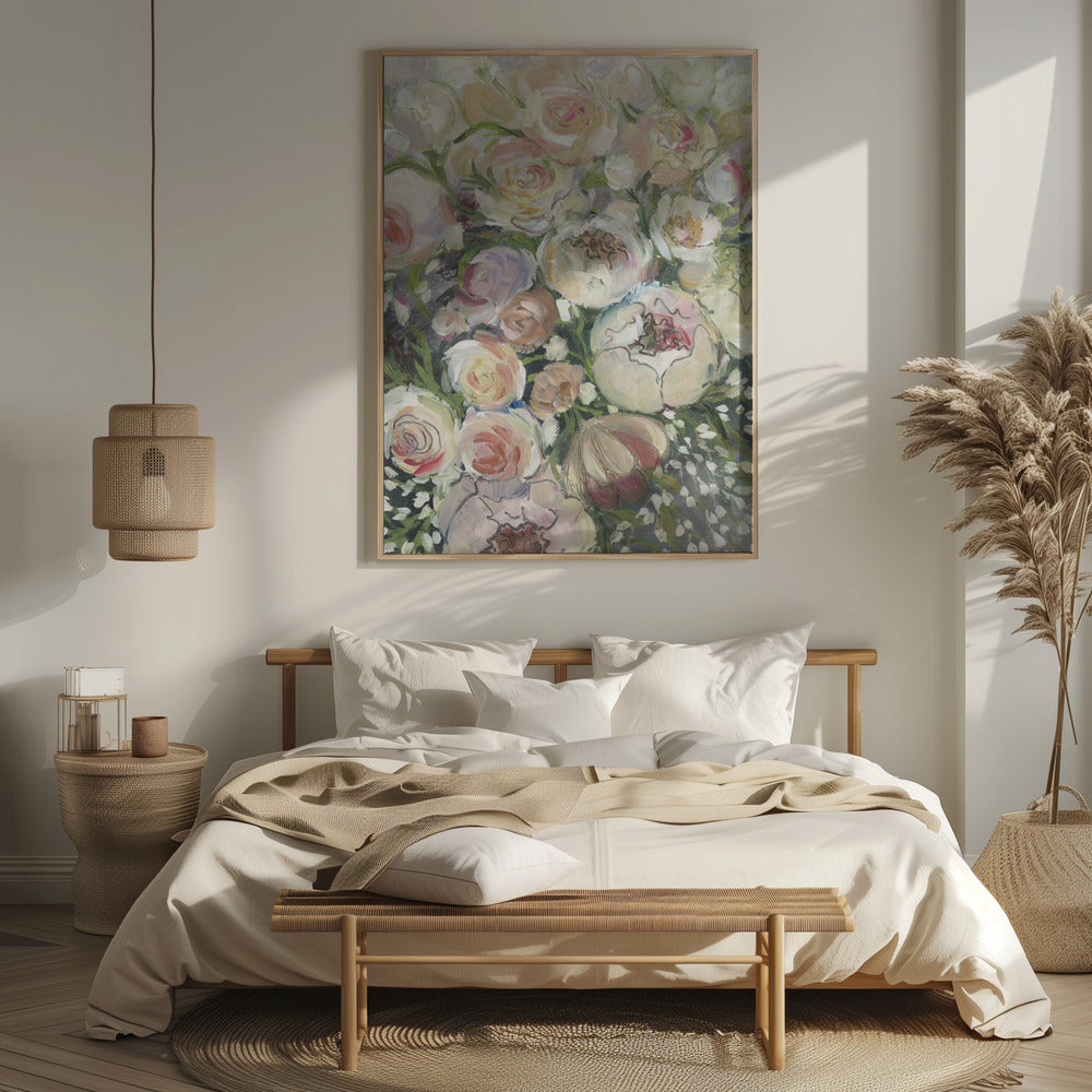 Maeve painterly florals Poster