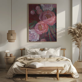 Nevaeh peonies Poster