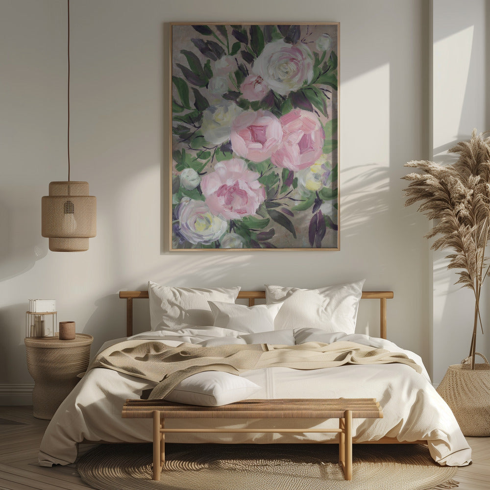 Zoye painterly bouquet Poster