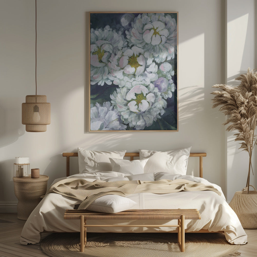 Willoh painterly peonies Poster