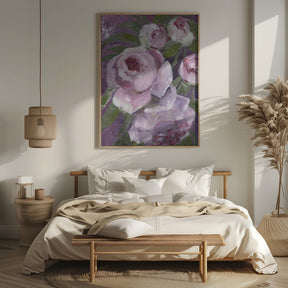 Rylee painterly roses Poster