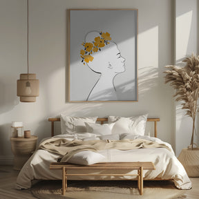 Floral Sanyu portrait Poster