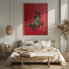 Painted Mistletoe Poster