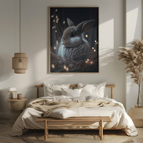 Bunny In The Nest Poster