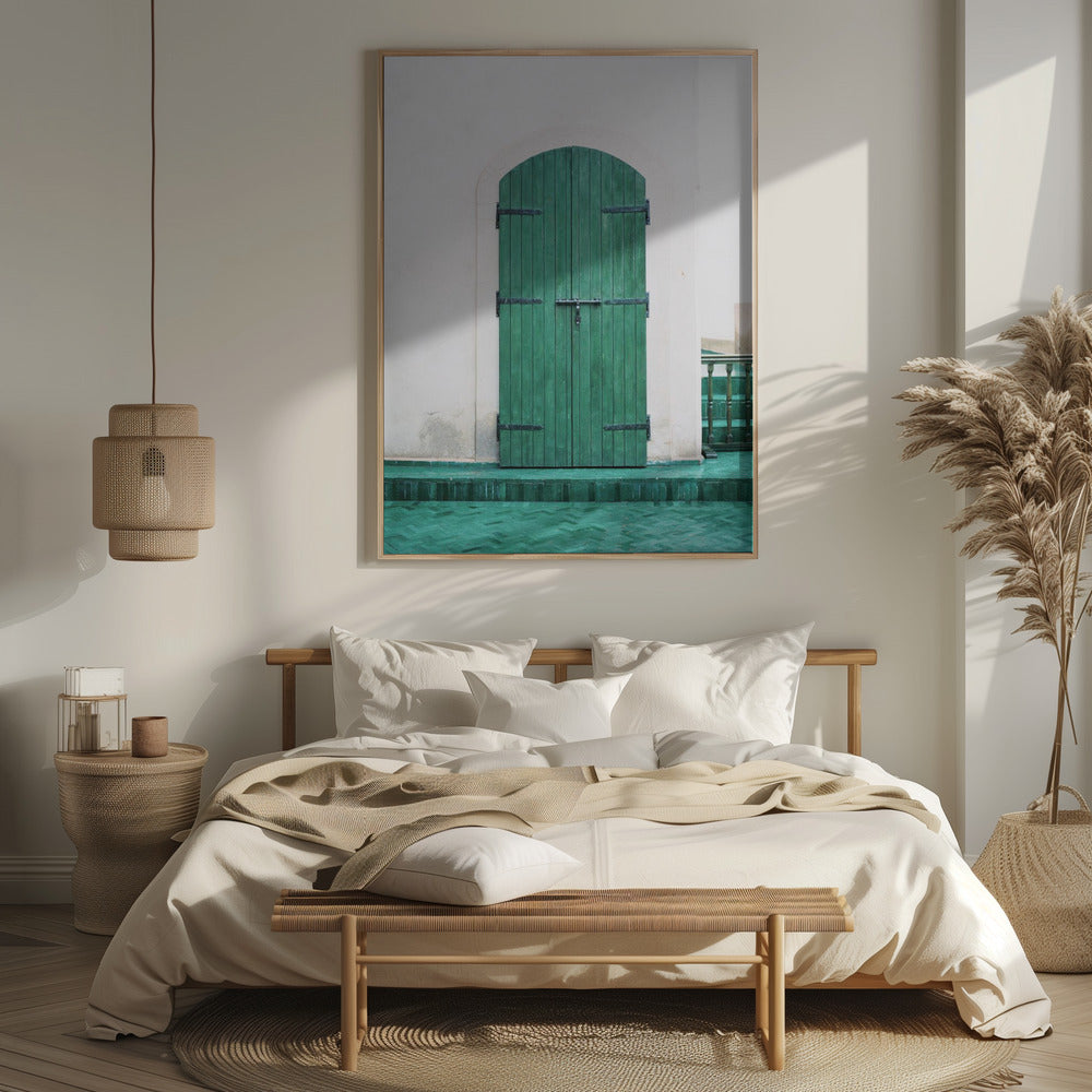 Marrakesh Green Door Poster