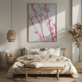 Pink dainty branch Poster