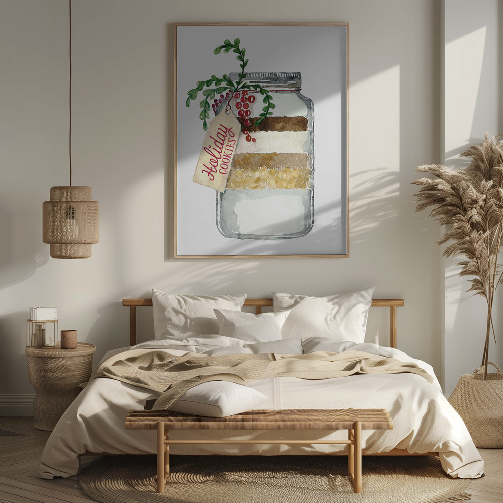 Holiday cookies in a jar Poster