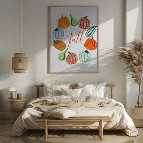 Fall pumkins Poster